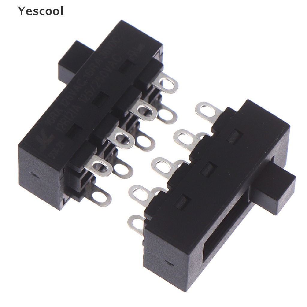 Yescool 2pcs 12A 250V 3 Position 8 Pin Toggle Slide Switch LQ-103H Hair Dryer Switch .