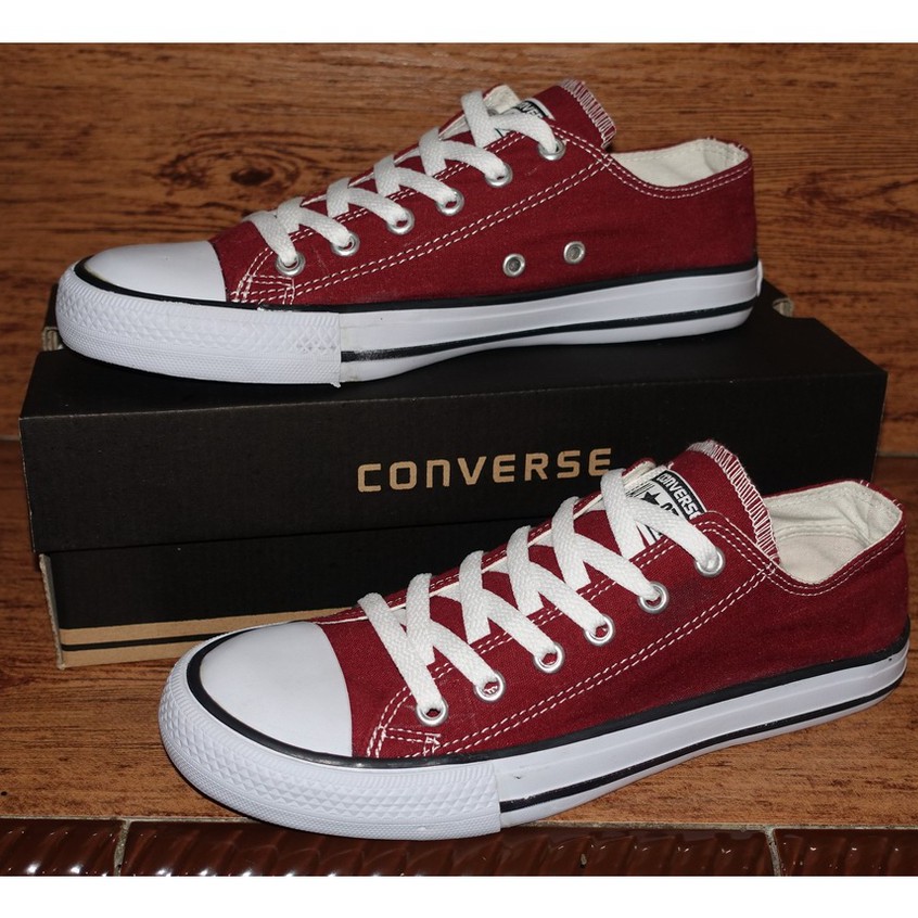 SEPATU CASUAL CONVERSE ALL STAR CLASSIC ( OVEN+STROUBLE PABRIKAN DIJAMIN AWET )-merah marron