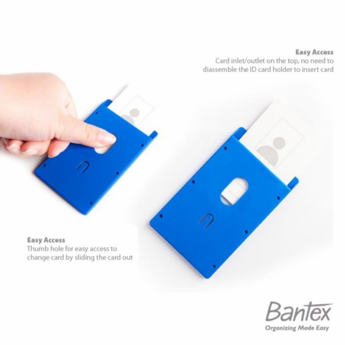 

Hemat Bantex 8865 Id Card Holder Lanyard Name Tag Portraid Cobalt Gilaa!!!