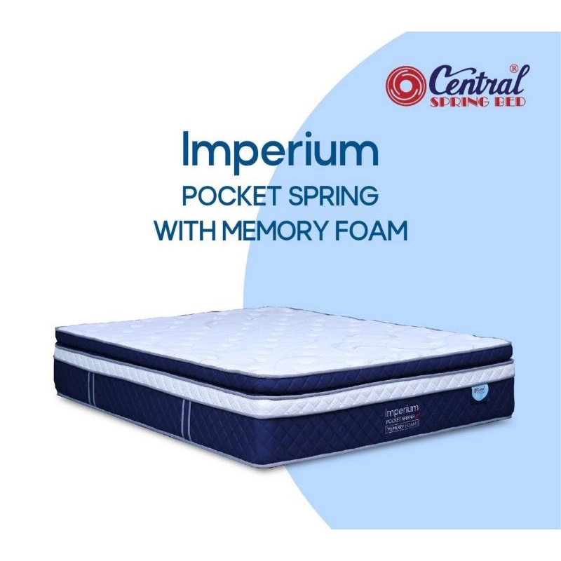 Kasur Springbed Central Imperium Pocket 160x200 Double Pillow Top (JAWA TIMUR)