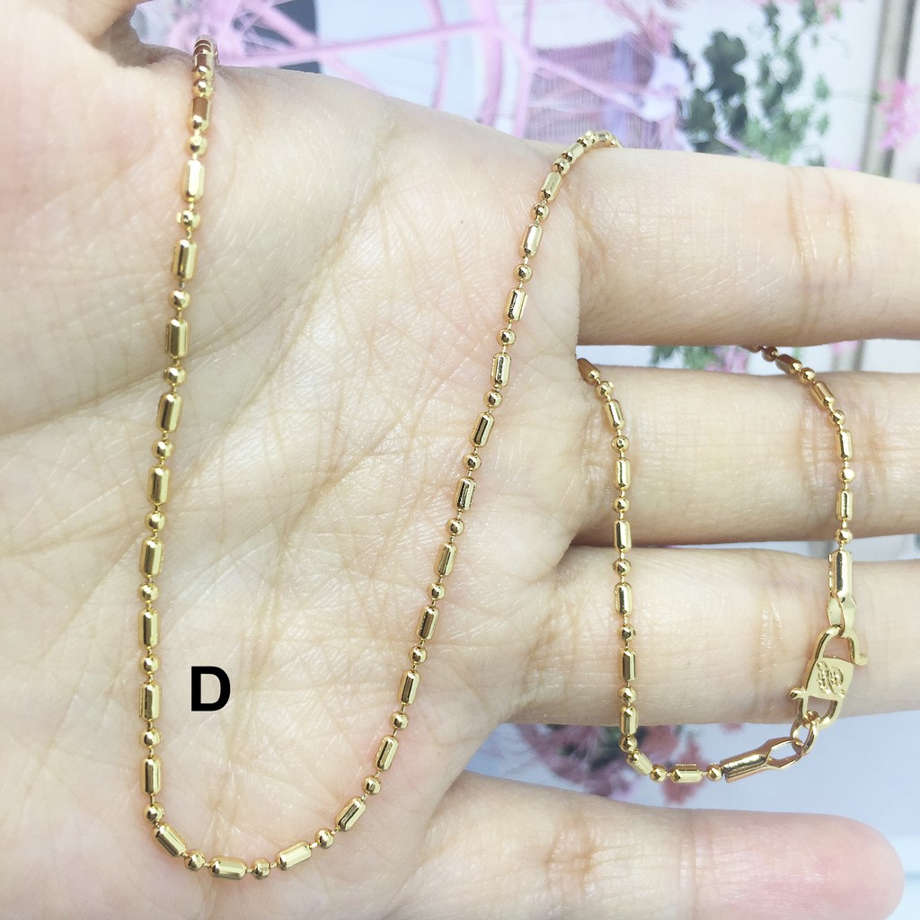 Xuping Kalung Anak Milano Rantai Tebu Lapis Emas Asli 35 cm - BC077