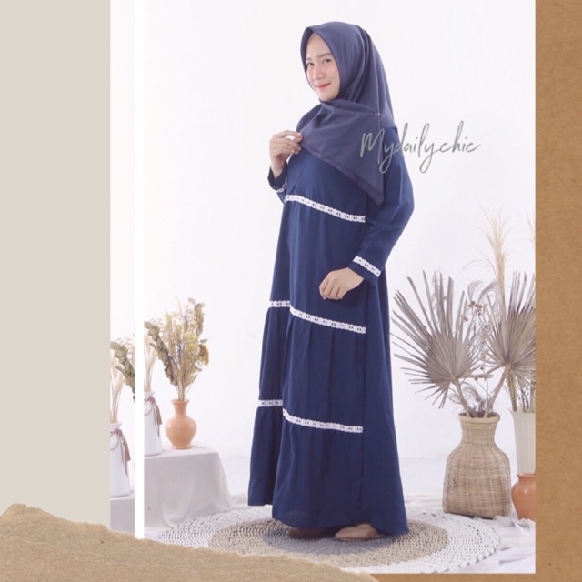 Gamis dress maxi sovia rempel renda