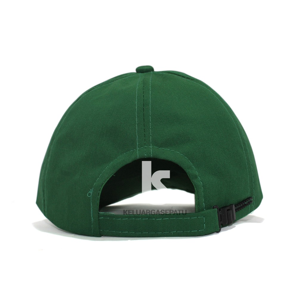 TOPI BASEBALL warna hijou bahan twill