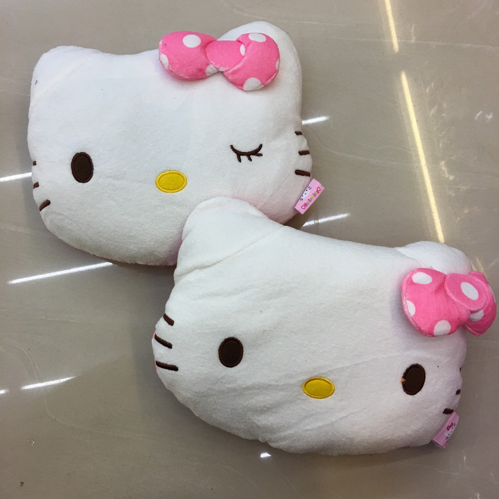 Bantal Sandaran Jok Mobil Import Kepala Leher Headrest Car Set Hellokitty Hello Kitty HK Lucu