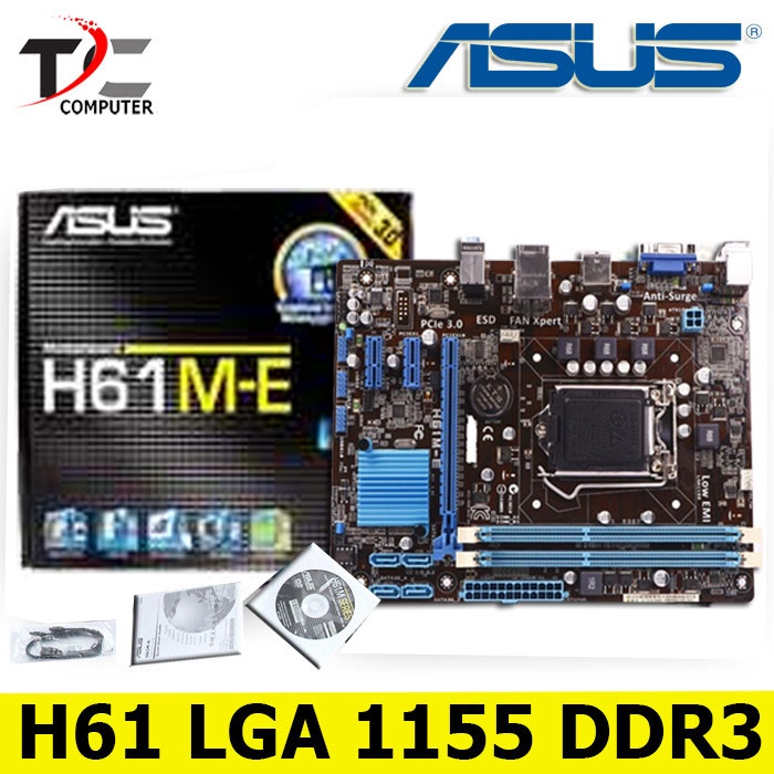 MAINBOARD MOBO LGA 1155 H61 ONBOARD ASUS NEW