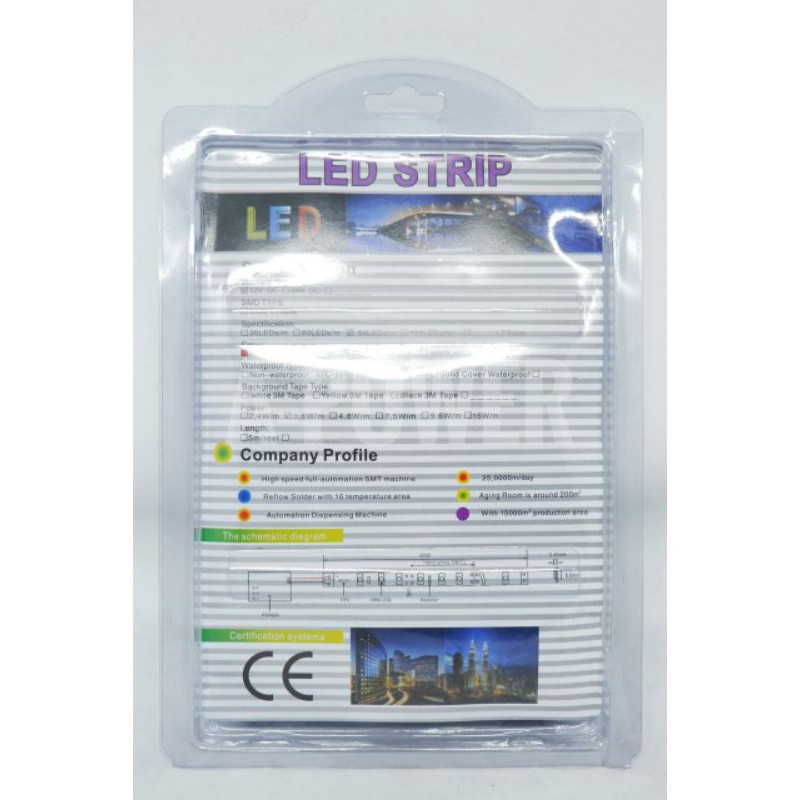 Lovov - Lampu Strip Remote 2835 (RGB / Warna-Warni)