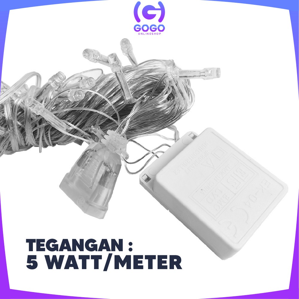 GOGO-C17 C199 Lampu Tumblr Light Led 10 Mtr OPP 100 LED 50 LED Lampu Hias Dekorasi Kamar Hiasan Natal