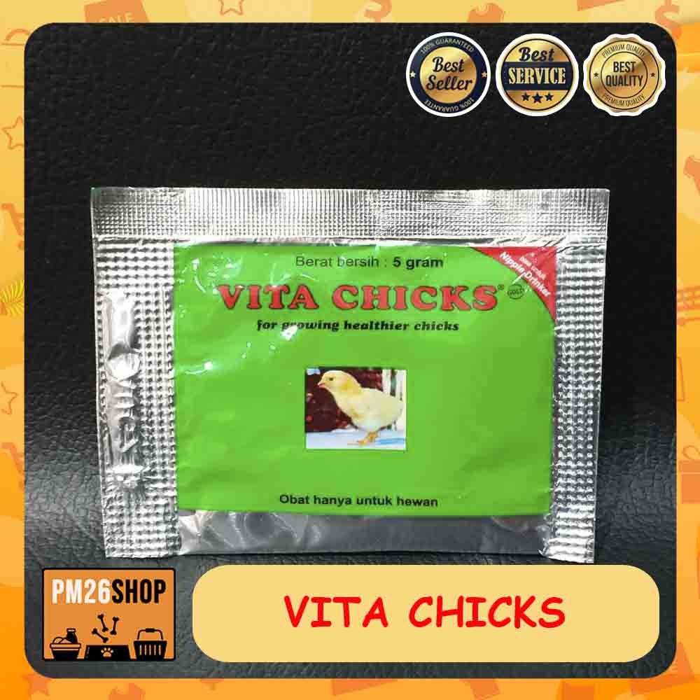 Vitamin untuk Anak Ayam Vita Chicks 5 gr x 5 bungkus