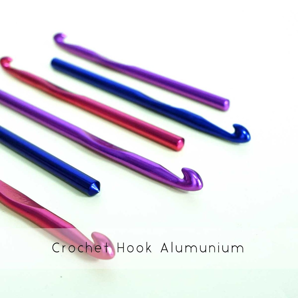 (SATUAN) Hakpen Rajut Crochet Hook Alumunium