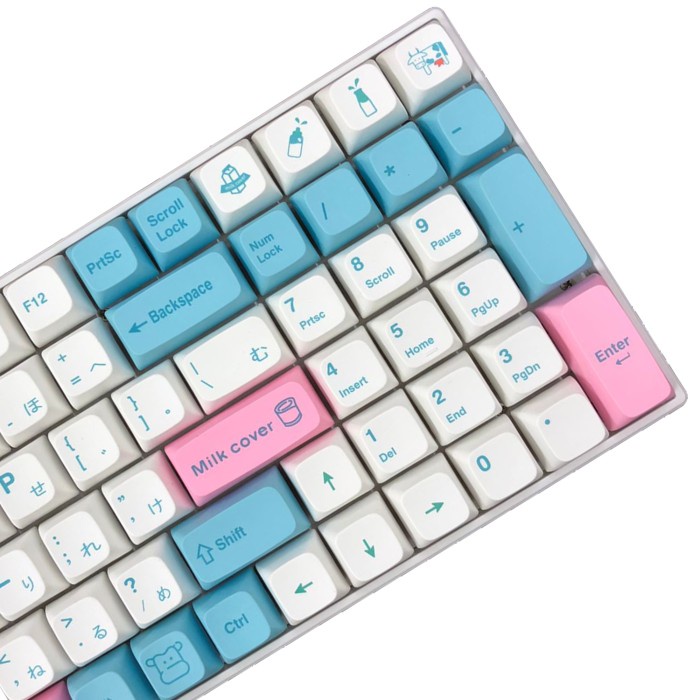 KEYCAPS MILK COVER XDA PROFILE JAPAN ROOT SUBLIM MECHANICAL KEYBOARD