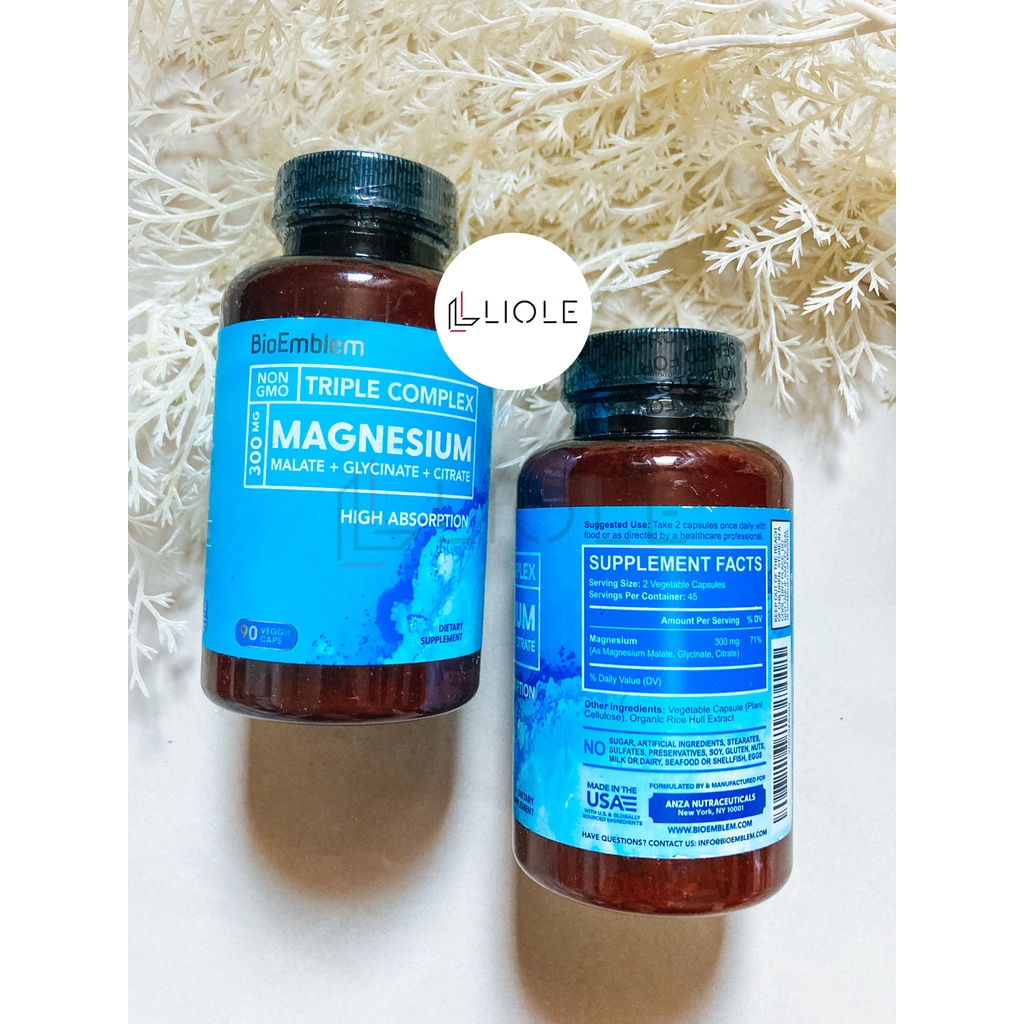 Jual VITAMIN BIOEMBLEM Triple Complex Magnesium Shopee Indonesia