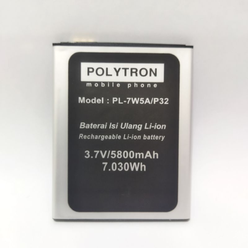 Baterai batre Polytron PL-7W5A/P32 original