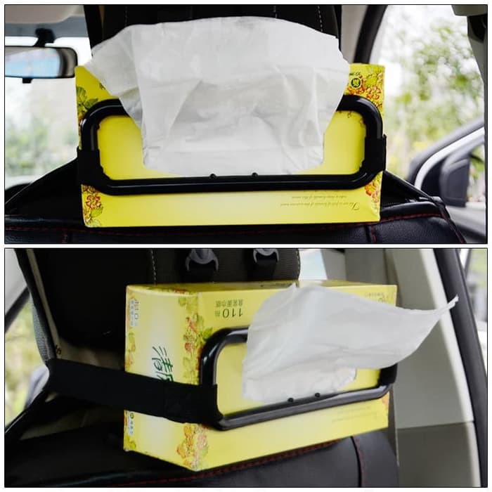 [BISA COD] Penjepit Box Tempat Tissue Mobil Car Holder Tissue Best Seller  Penyangga Tempat Tisu