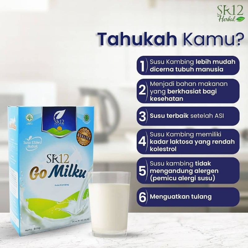 

GomilkuSR12 susu kambing kualitas terbaik