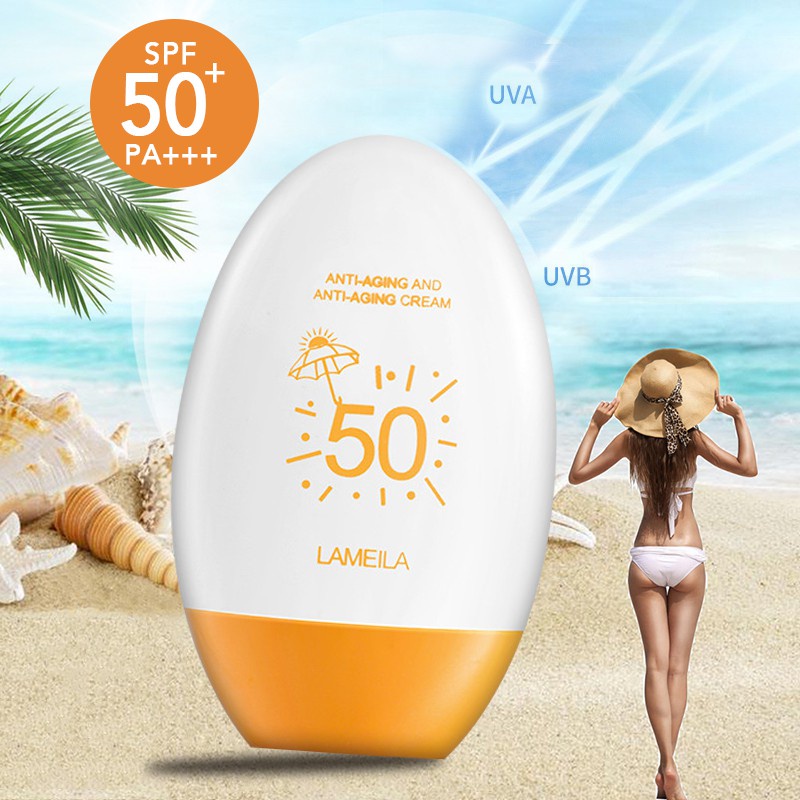 LAMEILA Sunscreen SPF50 Sunblock Intensive UV Sun Cream SPF50+ PA+++ Anti Aging Cream Waterproof Whitening