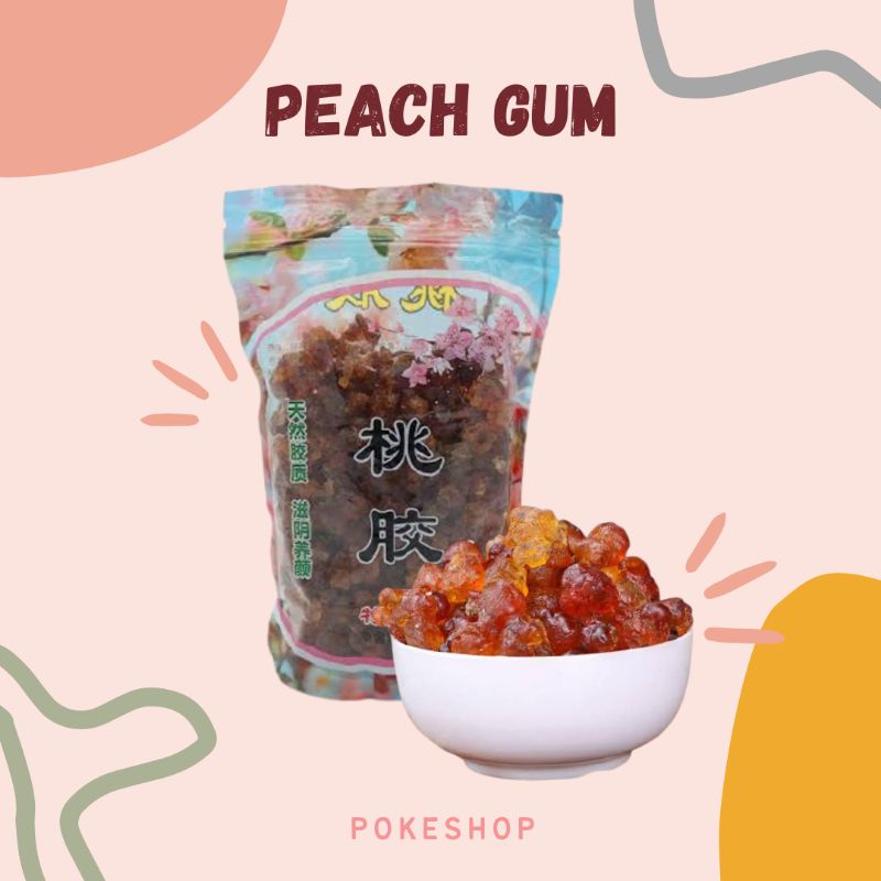 

Peach Gum Pearl - Tao Jiao (桃胶) Peachgum Mutiara Bersih - Collagen Kesehatan Kulit - 50Gram