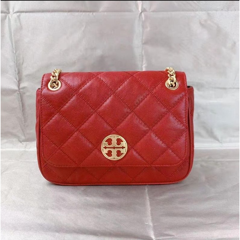 TB Willa small shoulder bag redstone