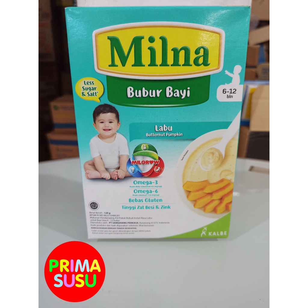 Milna Bubur Bayi Labu 6-12 120 GR