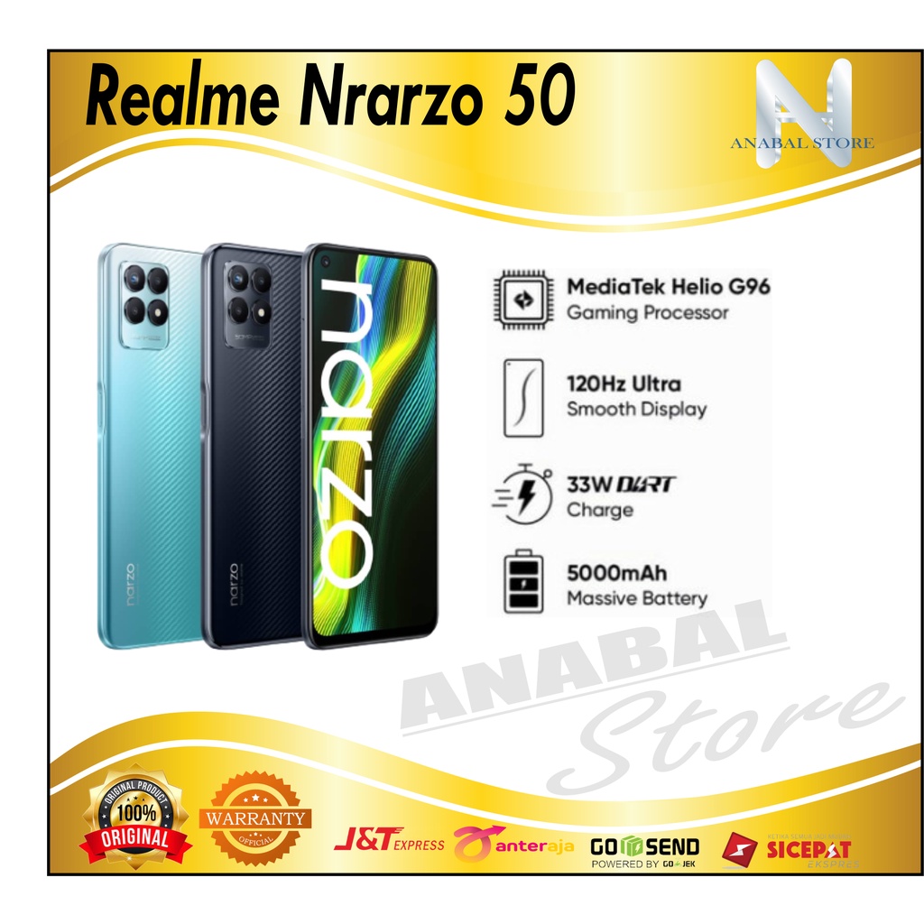 Realme Narzo 50 4/64GB Garansi Resmi