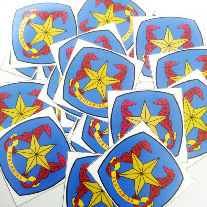 

stiker pertamina old logo (limited) stiker spbu old vintage