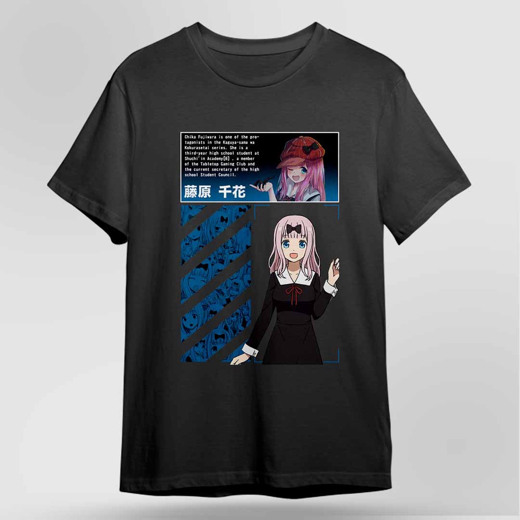 Baju Kaos Kaguya-sama Wa Kokurasetai CHIKA FUJIWARA