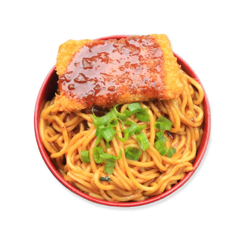 

Hot mie chicken katsu/ miepedas /miesetan /mieinstan
