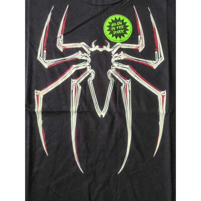 Kaos Anak Laki-Laki Spiderman New Glow in the dark Baju Spider Atasan Rhymes 3 - 13 Tahun