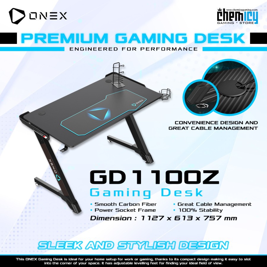 OneX GD1100Z Gaming Desk / Meja Komputer Gaming