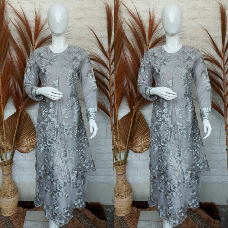 gamis stelan / gamis stelan borkat / gamis borkat