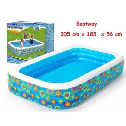 [COD] KOLAM RENANG ANAK JUMBO BESTWAY HAPPY FLORA KIDS POOL 305 x 183 x 56 CM KARET MANDI BOLA KADO