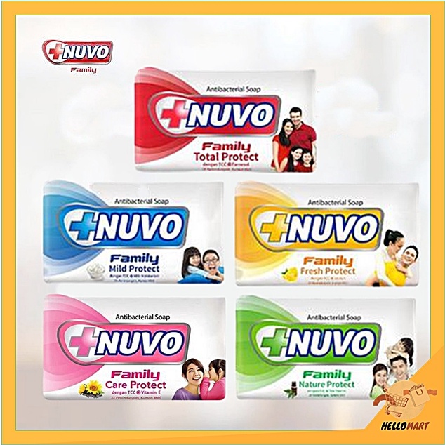 ORIGINAL Nuvo Sabun Batang 76gr / Nuvo Soap Bar / HELLOMARTID