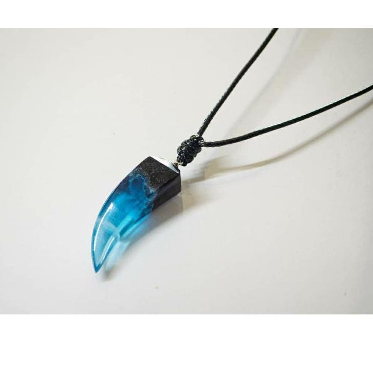 Special Price.. [COD] Aksesoris Kalung Pria Cowok Keren Bentuk Taring Tali HItam