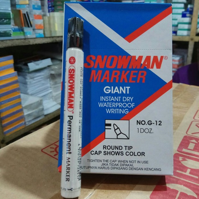 

Spesial Spidol Permanent Marker Snowman G-12 Hemat