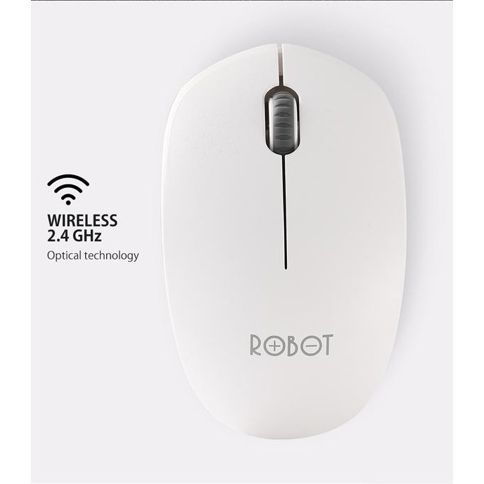 Robot M210 2.4G USB Wireless Optical Mouse garansi robot 1 tahun