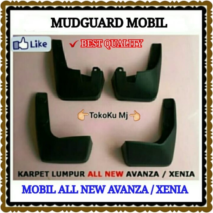 MUDGUARD ALL NEW AVANZA G / XENIA MOBIL - KARPET LUMPUR/KARET LUMPUR