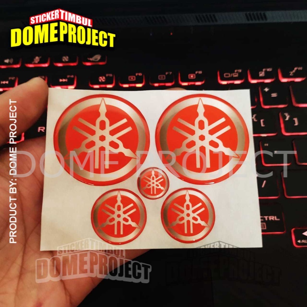 STIKER NMAX STIKER MOTOR STIKER AEROX LOGO YAMAHA MERAH GARPUTALA EMBLEM NMAX DAN AEROX LEXI STIKER NMAX STIKER MOTOR NMAX 1 SET