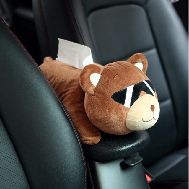 LITTLE MONKEY Monyet Kotak Tempat Sarung Tisu Gantung Belakang Jok Mobil Arm Rest Tissue Holder