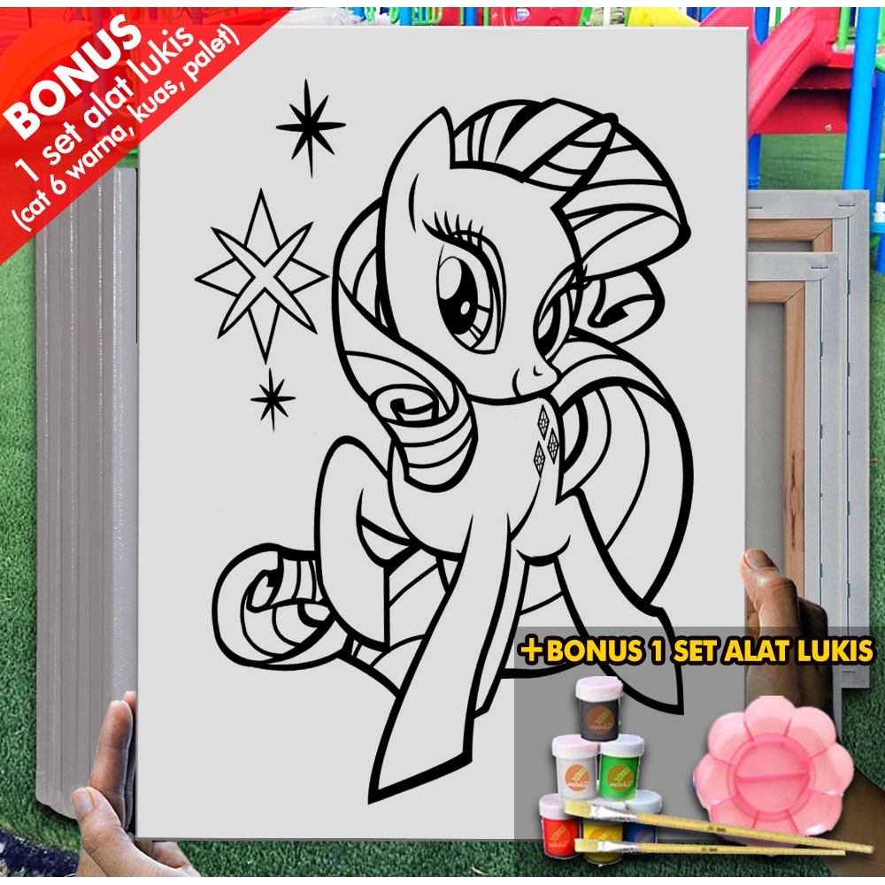 

Kanvas Drawing Pony Canterlot Seaquestria Castle 30x40cm MEL1157 Mewarnai Coloring