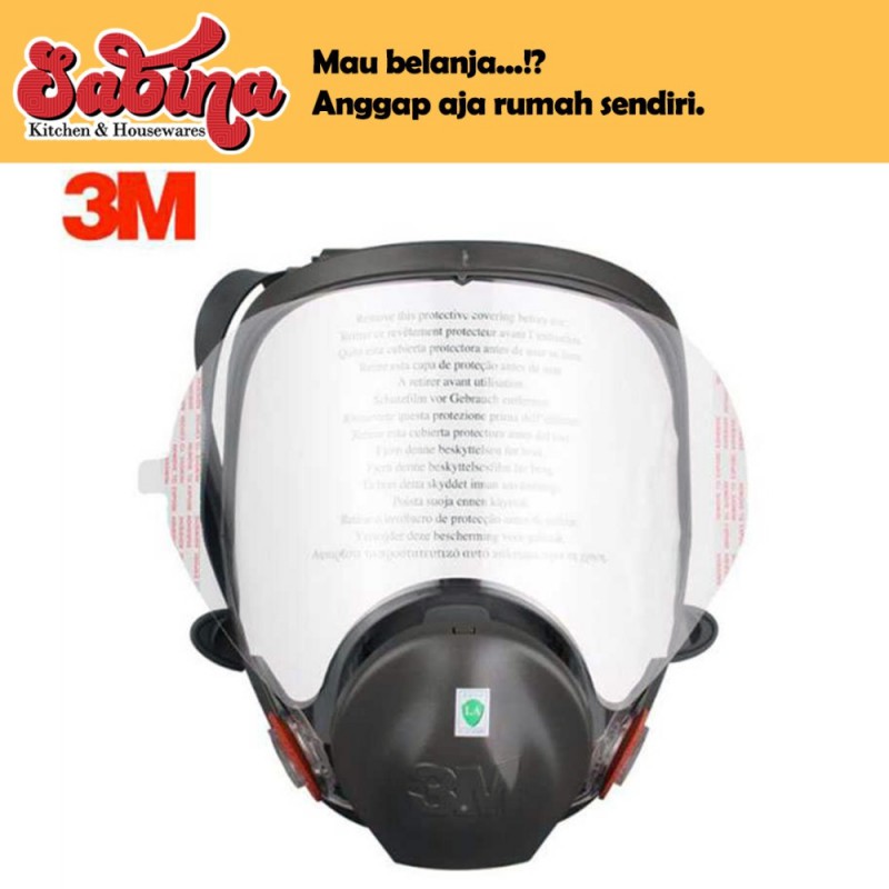 Lensa Kaca Wajah Pelindung Masker Gas Respirator
