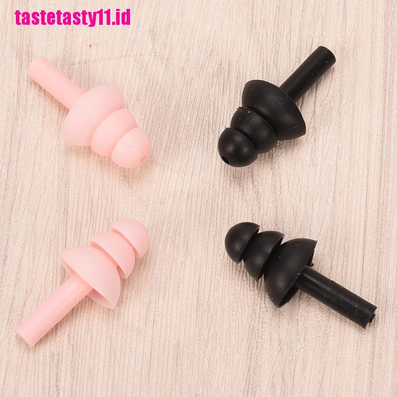 1 Pasang Ear Plugs Bahan Silikon Anti Bising Untuk Mendengkur