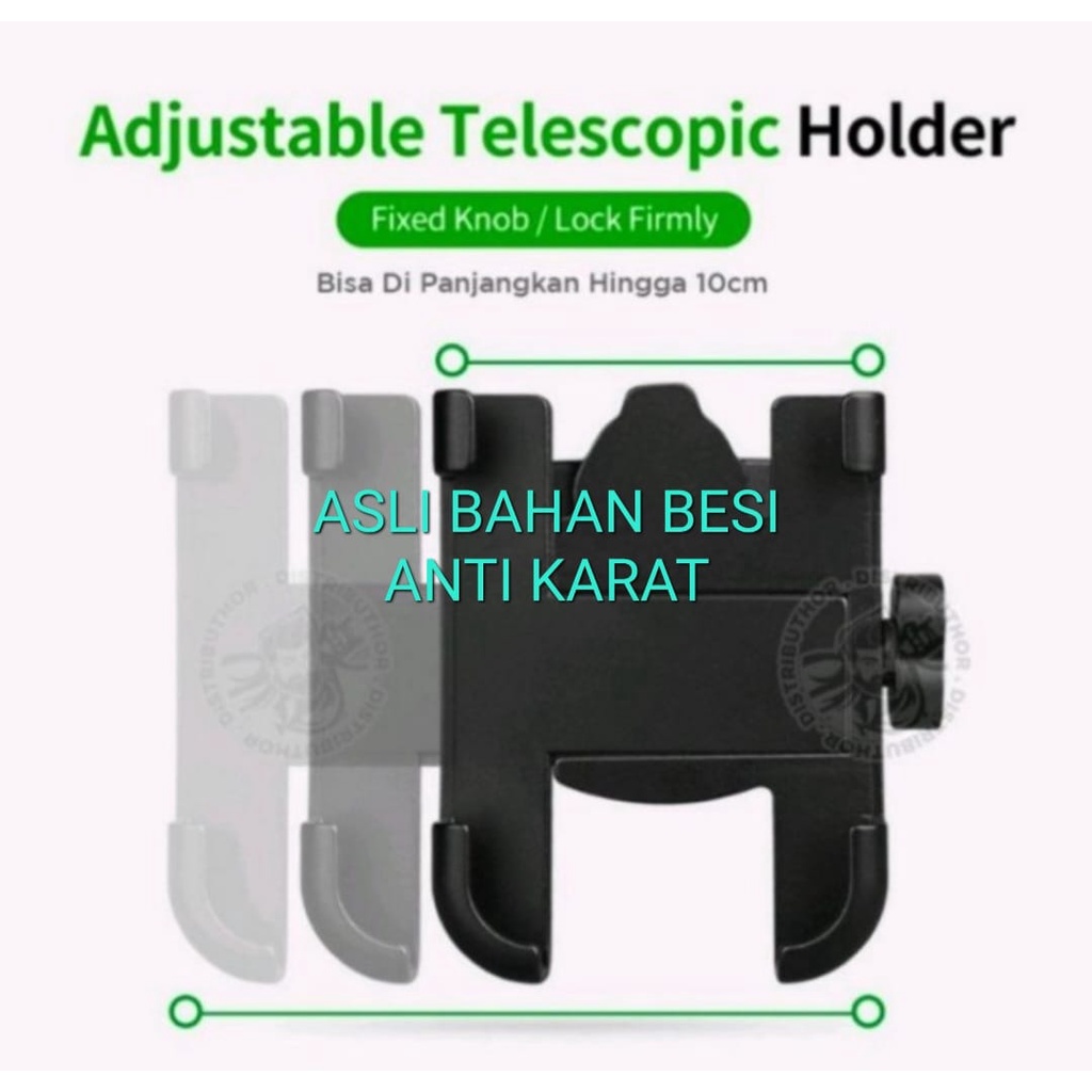 J448  HOLDER HANDPHONE ASLI BAHAN BESI METAL SEPEDA MOTOR SPION GPS ALMUNIUM BRACKET PEGANGAN GANTUNGAN PENGAMAN PELINDUNG ANTI JATUH UNIVERSAL TEMPAT HANDPHONE PENYANGGA STAND ANTI KARAT BISA UNTUK OJOL AMUPUN PRIBADI BISA UNTUK SEGALA HP MAX 7 INCHI