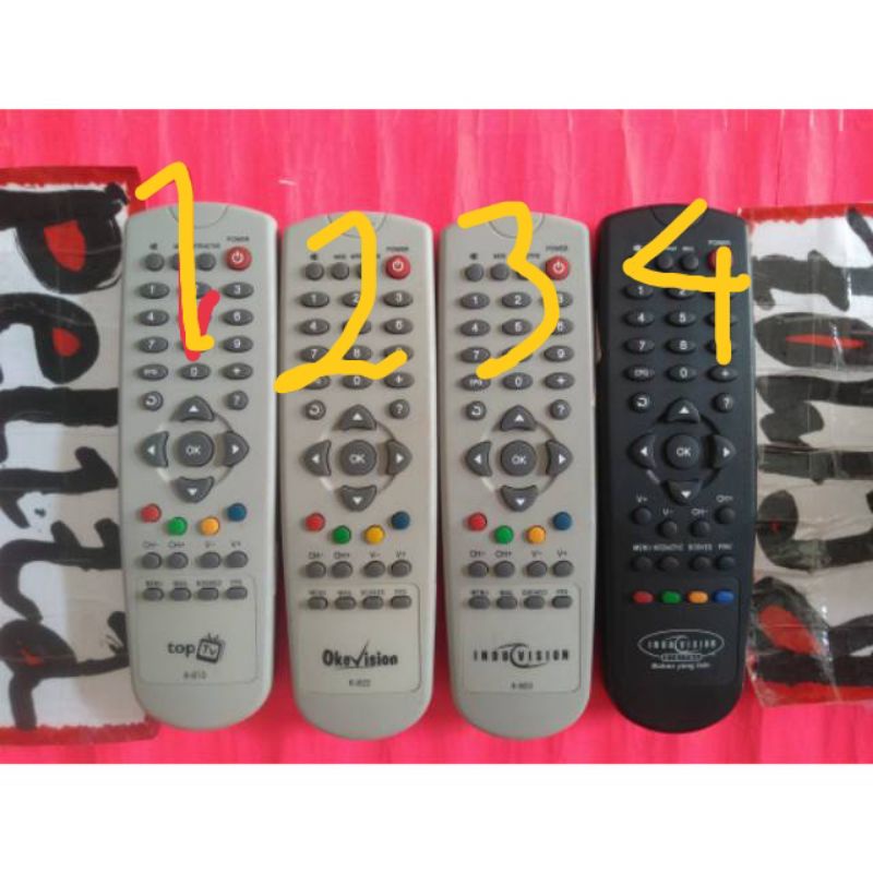 Remot Digital parabola TOP TV terbaru original terlengkap