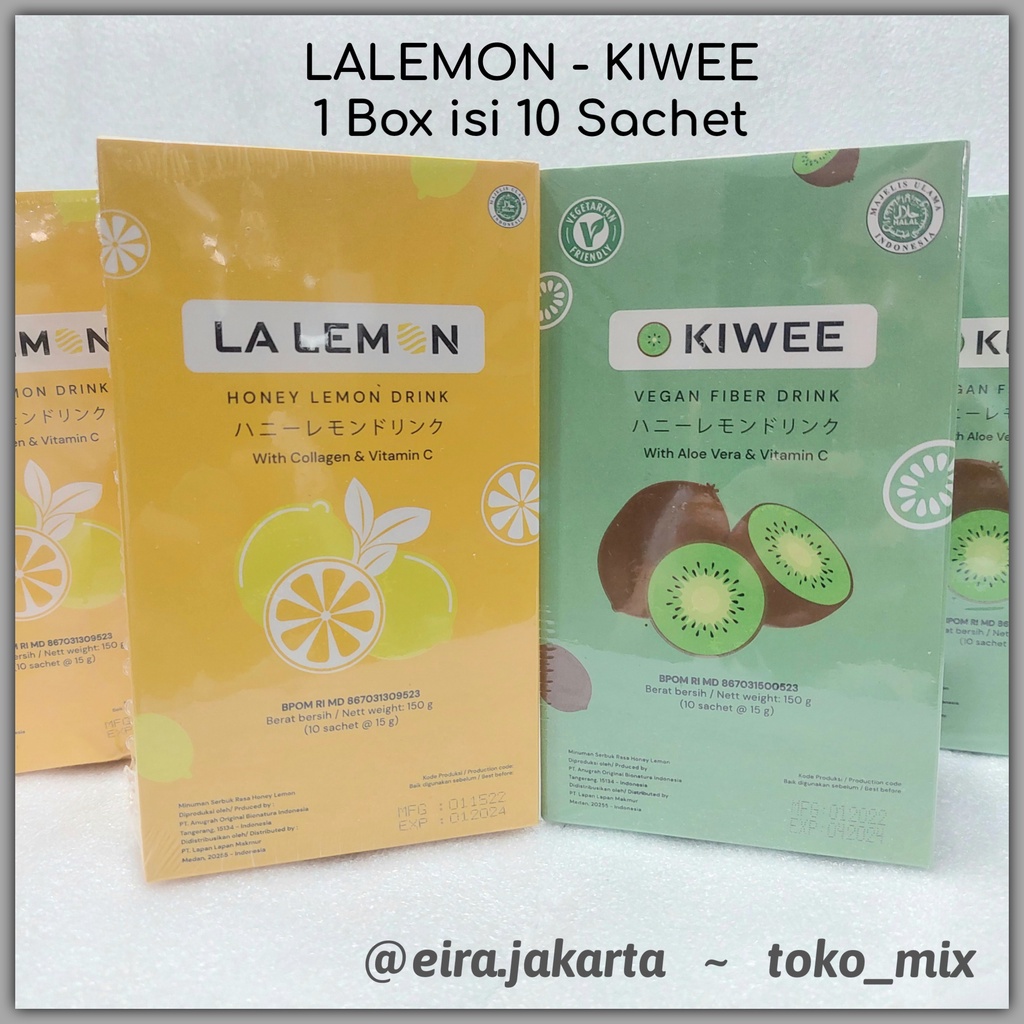 LALEMON HONEY LEMON DRINK | KIWEE VEGAN FIBER DRINK By Susan Barbie