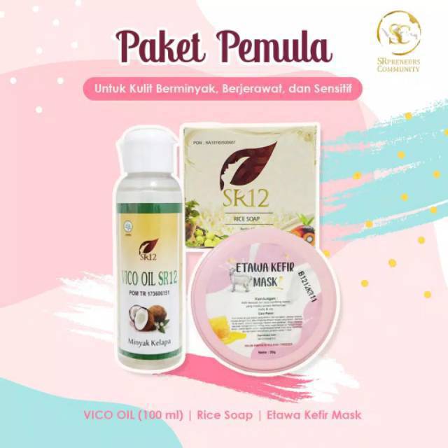 PAKET SKINCARE HERBAL SR12 KOMPLIT