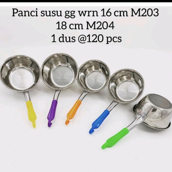 (PANCI YANG ADA PENGAITNYA)Panci Susu Gagang Milk Pot Mpasi Sup Rebus Mie Pot Gayung Stainless