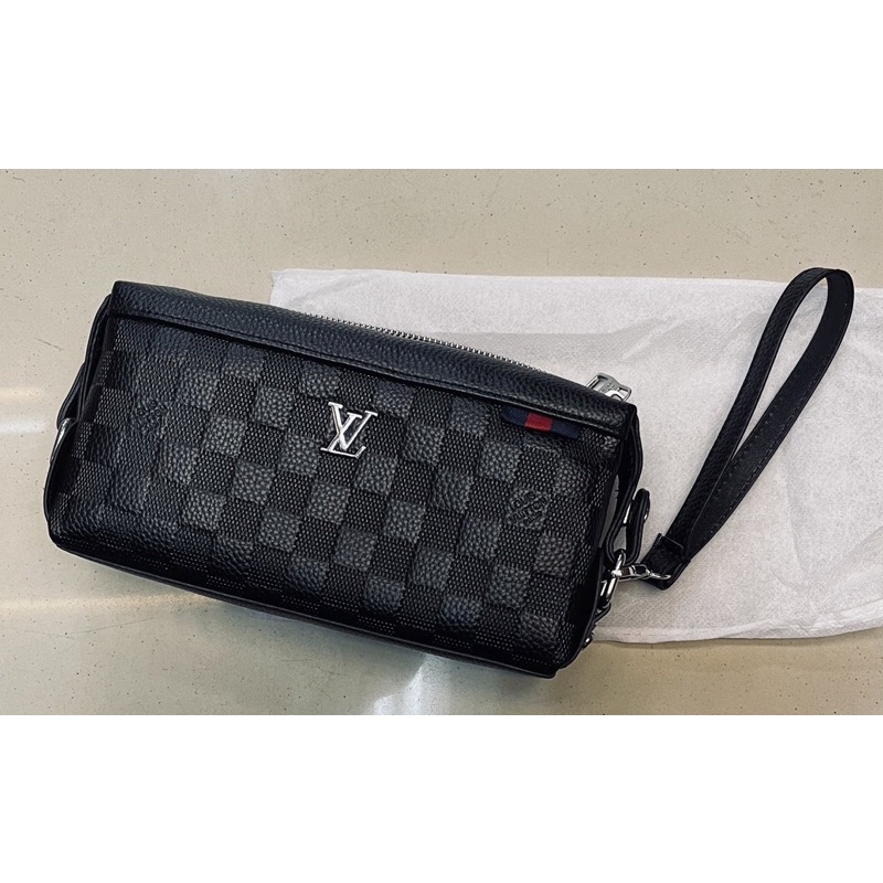 Handbag Tabhung Model Pouch Tas Tangan Kulit Pria/Wanita ex quality