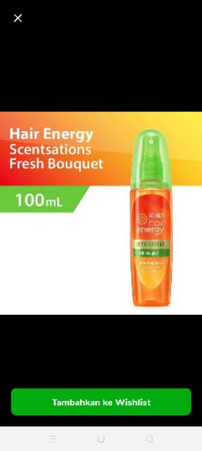 Makarizo hair energy scantsations spray