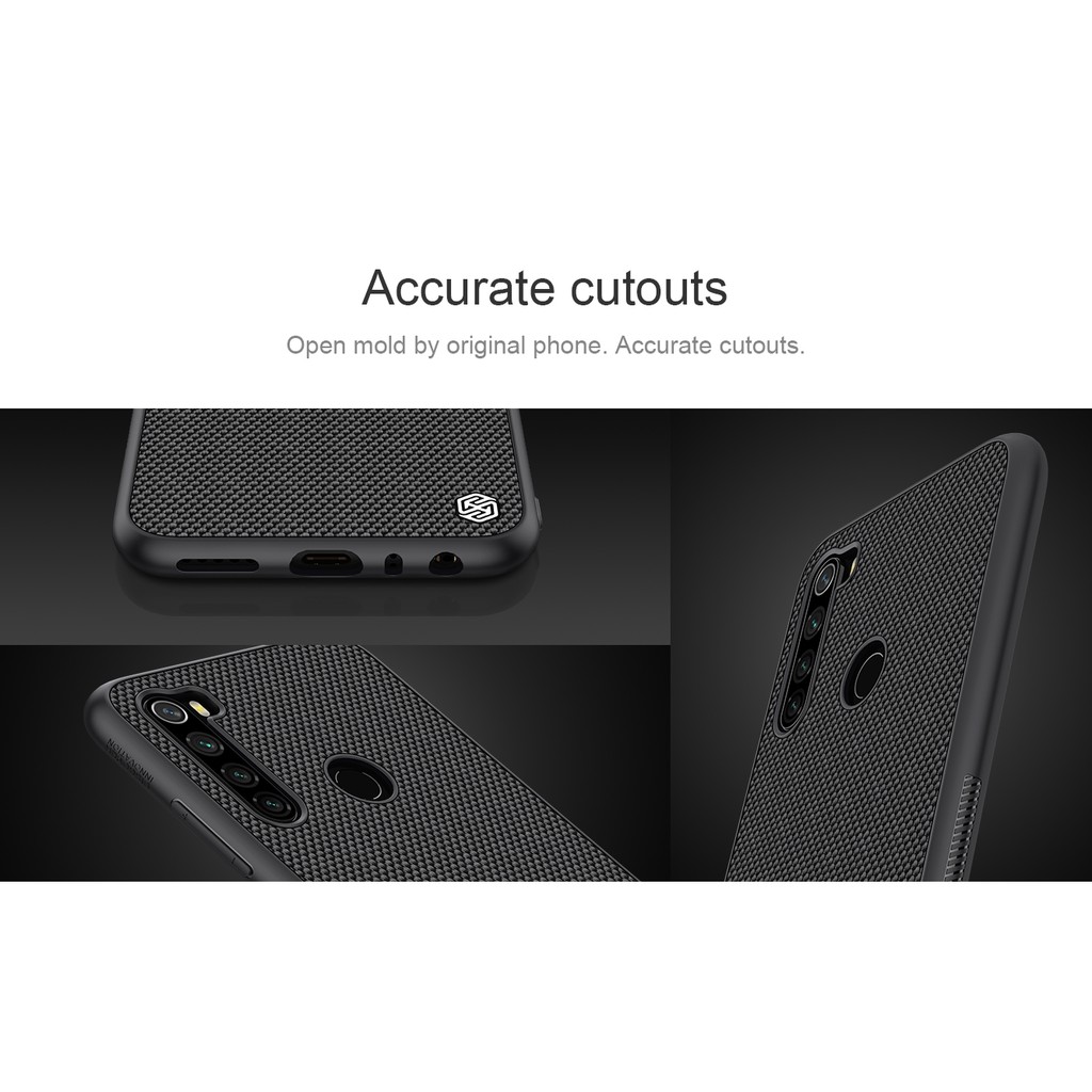 Hard Casing Case XIAOMI Redmi Note 8 Nillkin Textured Nylon Fiber Casing Original