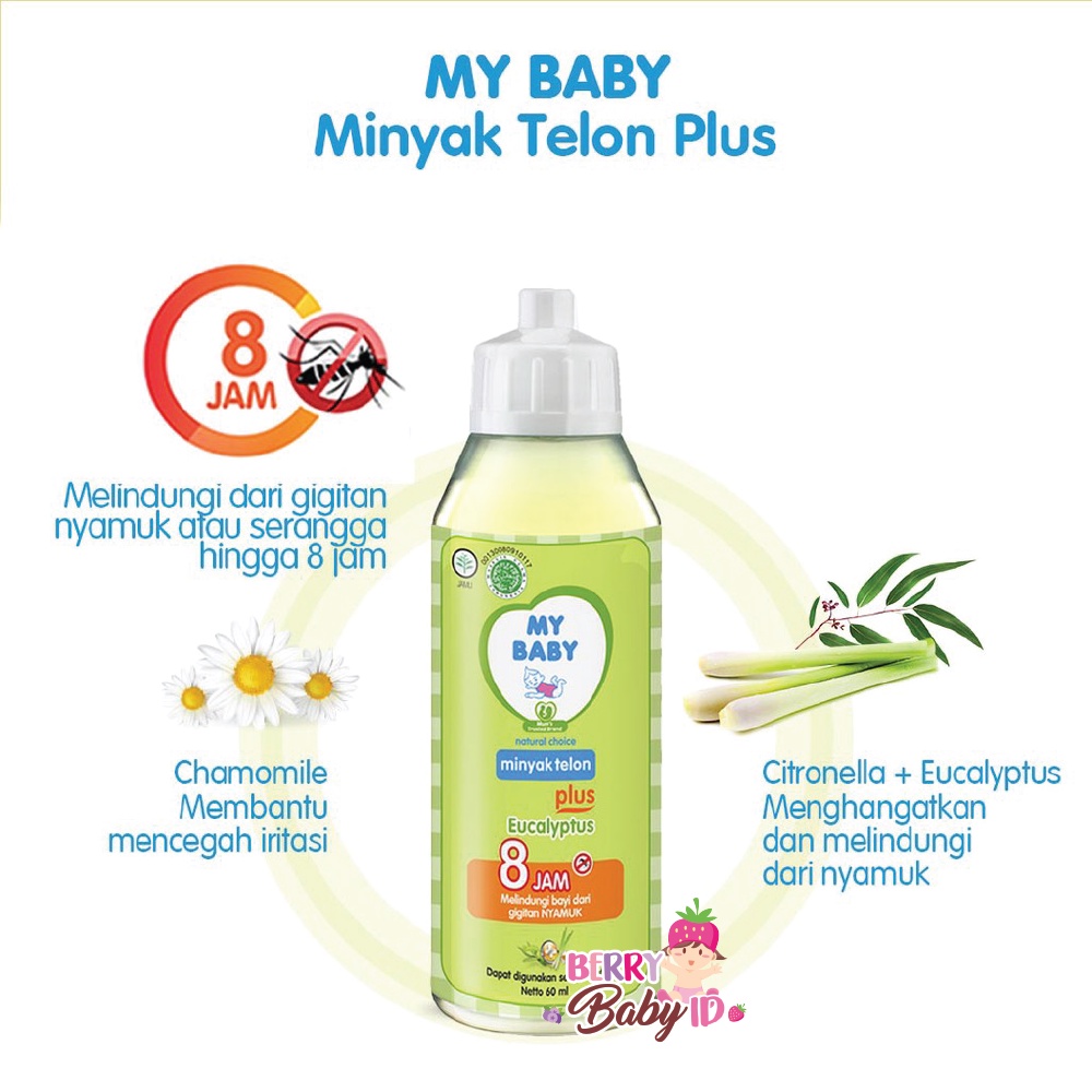 My Baby Minyak Telon Plus Hangat Anti Nyamuk Anti Kembung 150 ml Berry Mart