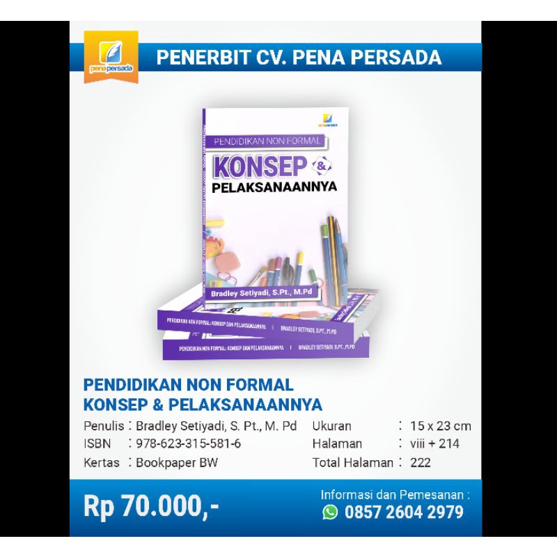 Jual Buku Pendidikan Non Formal Konsep Dan Pelaksanaanya | Shopee Indonesia